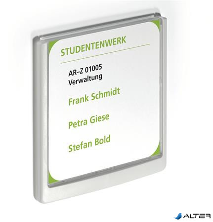 Információs tábla, 149x148,5 mm, DURABLE "CLICK SIGN", fehér