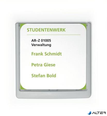 Információs tábla, 149x148,5 mm, DURABLE "CLICK SIGN", fehér