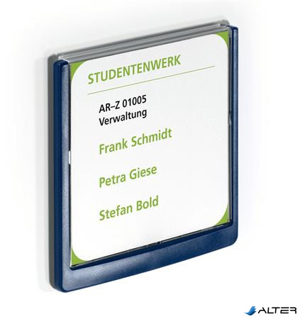 Információs tábla, 149x148,5 mm, DURABLE "CLICK SIGN", kék