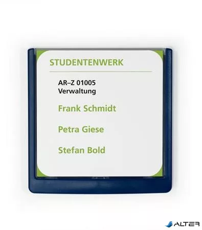 Információs tábla, 149x148,5 mm, DURABLE "CLICK SIGN", kék