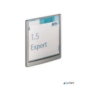   Információs tábla, 149x148,5 mm, DURABLE "CLICK SIGN", szürke