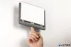 Információs tábla, 149x148,5 mm, DURABLE "CLICK SIGN", szürke