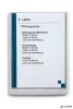 Információs tábla, 210x297 mm, DURABLE „CLICK SIGN”, fehér