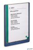 Információs tábla, 210x297 mm, DURABLE „CLICK SIGN”, kék