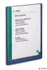 Információs tábla, 210x297 mm, DURABLE „CLICK SIGN”, kék
