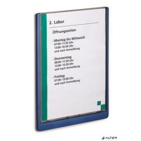   Információs tábla, 210x297 mm, DURABLE „CLICK SIGN”, kék