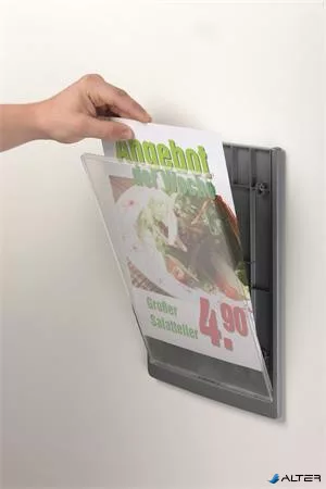 Információs tábla, 210x297 mm, DURABLE „CLICK SIGN”, kék