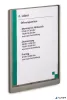 Információs tábla, 210x297 mm, DURABLE „CLICK SIGN”, szürke
