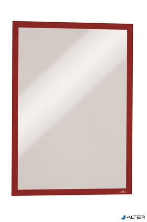 Infokeret, A3, mágneses, DURABLE "DURAFRAME® MAGNETIC", piros