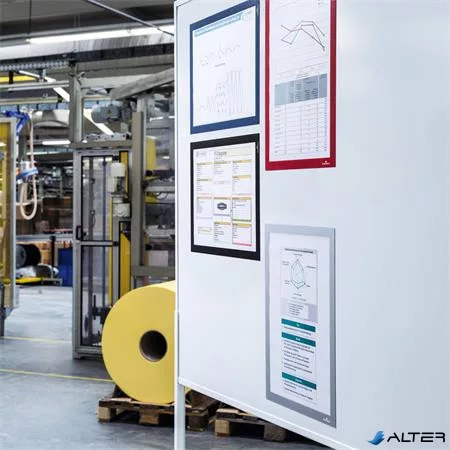 Infokeret, A3, mágneses, DURABLE "DURAFRAME® MAGNETIC", sötétkék