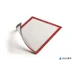 Infokeret, A4, mágneses, DURABLE 'DURAFRAME® MAGNETIC', piros