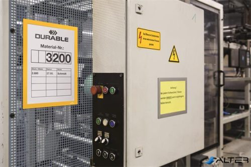 Infokeret, A4, mágneses, DURABLE "DURAFRAME® MAGNETIC", sárga