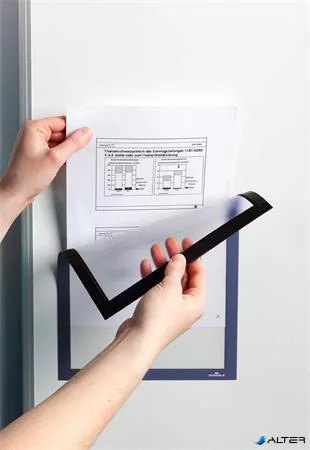 Infokeret, A4, mágneses, DURABLE "DURAFRAME® MAGNETIC", sötétkék