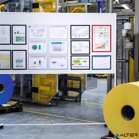 Infokeret, A4, mágneses, DURABLE "DURAFRAME® MAGNETIC", sötétkék