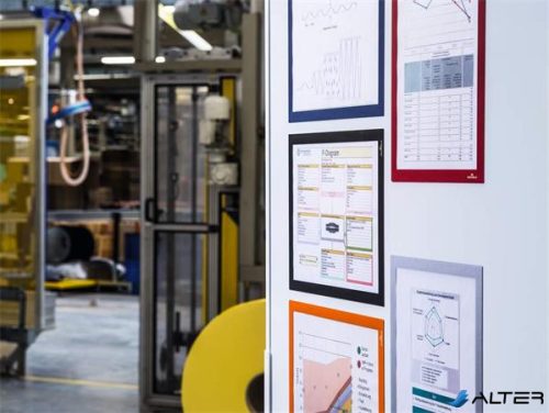 Infokeret, A4, mágneses, DURABLE 'DURAFRAME® MAGNETIC', narancs