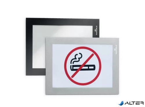 Infokeret, öntapadó, A6, DURABLE 'DURAFRAME®', fekete