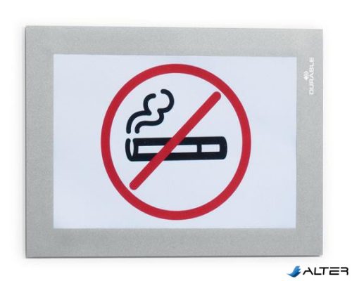 Infokeret, öntapadó, A6, DURABLE 'DURAFRAME®', ezüst