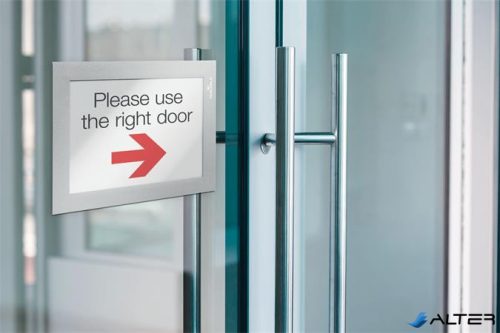 Infokeret, öntapadó, A6, DURABLE 'DURAFRAME®', ezüst