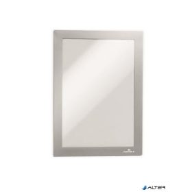   Infokeret, A5, öntapadó háttal, mágneses előlappal, DURABLE 'DURAFRAME', ezüst-ezüst