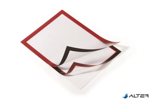 Infokeret, A4, öntapadó háttal, DURABLE 'DURAFRAME®', piros