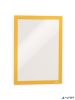 Infokeret, A4, öntapadó háttal, DURABLE 'DURAFRAME®', sárga