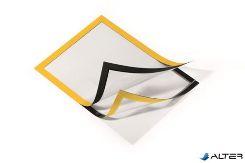 Infokeret, A4, öntapadó háttal, DURABLE 'DURAFRAME®', sárga