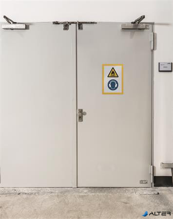 Infokeret, A4, öntapadó háttal, DURABLE 'DURAFRAME®', sárga