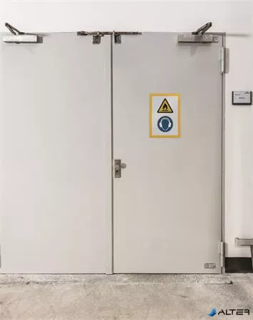 Infokeret, A4, öntapadó háttal, DURABLE "DURAFRAME®", sárga