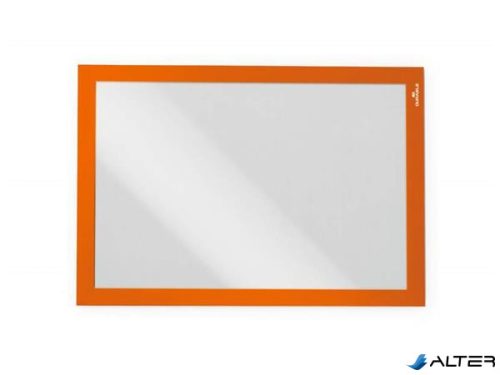 Infokeret, A4, öntapadó háttal, DURABLE 'DURAFRAME®', narancs
