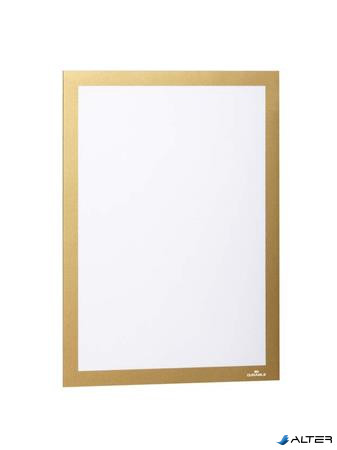 Infokeret, A4, öntapadó háttal, DURABLE "DURAFRAME®", arany