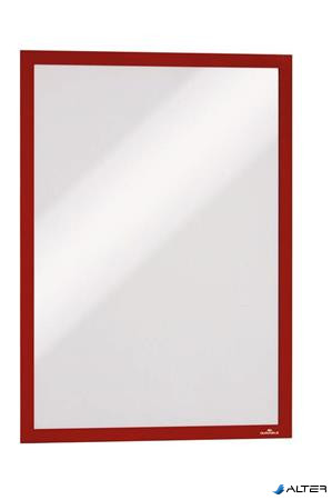 Infokeret, A3, öntapadó háttal, DURABLE "DURAFRAME®", piros