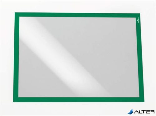 Infokeret, A3, öntapadó háttal, DURABLE 'DURAFRAME®', zöld
