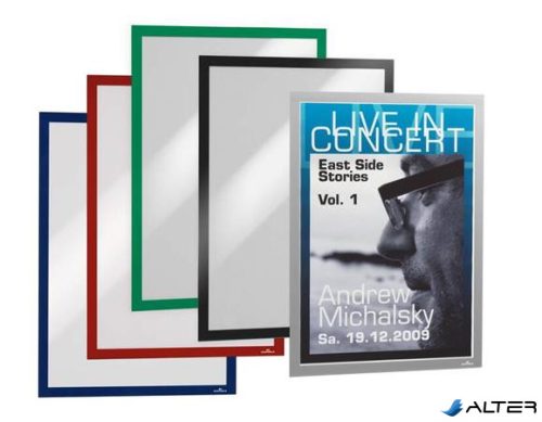 Infokeret, A3, öntapadó háttal, DURABLE 'DURAFRAME®', zöld