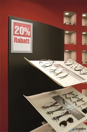 Infokeret, A5, öntapadó háttal, DURABLE 'DURAFRAME®', ezüst