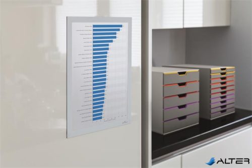 Infokeret, A4, öntapadó háttal, DURABLE 'DURAFRAME®', fehér