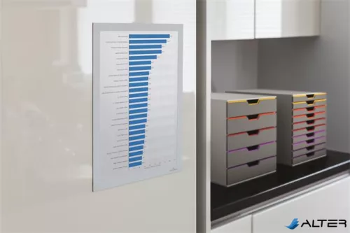 Infokeret, A4, öntapadó háttal, DURABLE "DURAFRAME®", fehér