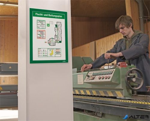 Infokeret, A4, öntapadó háttal, DURABLE 'DURAFRAME®', zöld