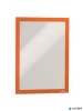 Infokeret, A4, öntapadó háttal, DURABLE 'DURAFRAME®', narancssárga