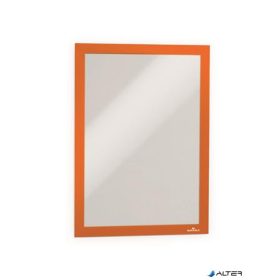   Infokeret, A4, öntapadó háttal, DURABLE 'DURAFRAME®', narancssárga