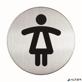   Információs tábla, rozsdamentes acél, DURABLE 'Női WC'