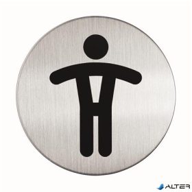   Információs tábla, rozsdamentes acél, DURABLE 'Férfi WC'