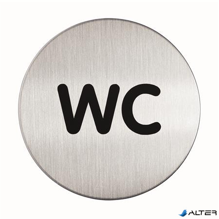 Információs piktogram, öntapadó, DURABLE "WC"