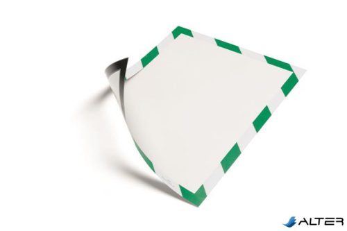 Infokeret, A4, mágneses, DURABLE "DURAFRAME® MAGNETIC SECURITY", zöld-fehér