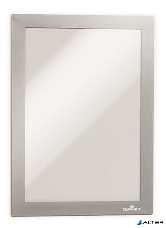 Infokeret, A5, mágneses, DURABLE "DURAFRAME MAGNETIC", ezüst
