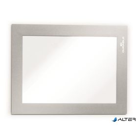   Infokeret, A6, mágneses, DURABLE "DURAFRAME MAGNETIC", ezüst