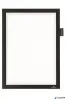 Infokeret, A4, öntapadó, jegyzetelhető, DURABLE DURAFRAME® 'NOTE', fekete