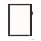 Infokeret, A4, öntapadó, jegyzetelhető, DURABLE DURAFRAME® 'NOTE', fekete