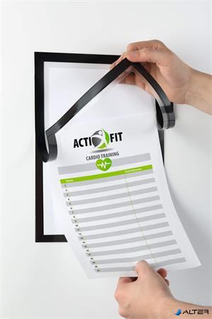 Infokeret, A4, öntapadó, jegyzetelhető, DURABLE DURAFRAME® 'NOTE', fekete