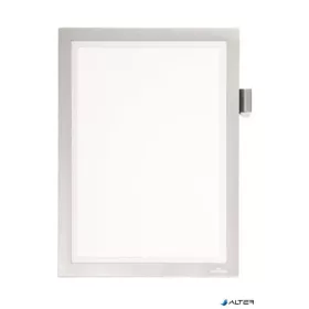   Infokeret, A4, öntapadó, jegyzetelhető, DURABLE DURAFRAME® "NOTE", ezüst