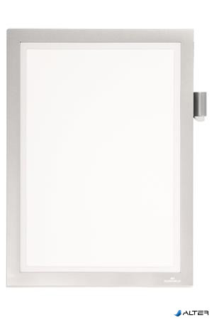 Infokeret, A4, öntapadó, jegyzetelhető, DURABLE DURAFRAME® "NOTE", ezüst